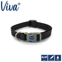 Viva adjustable collar black, 2 stærðir