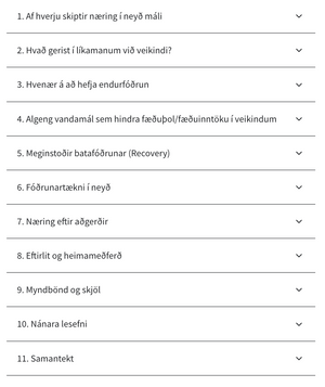 Næring í neyð - Netnámskeið
