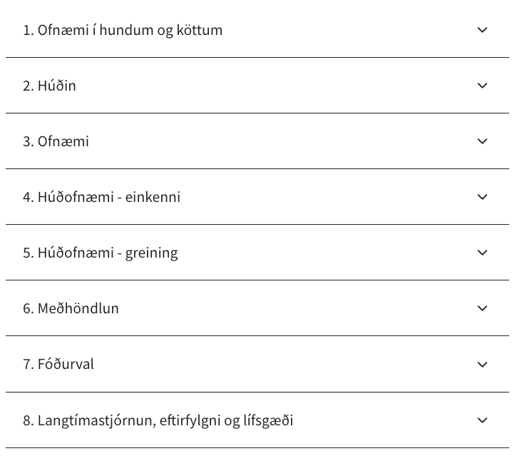 Ofnæmi - Netnámskeið
