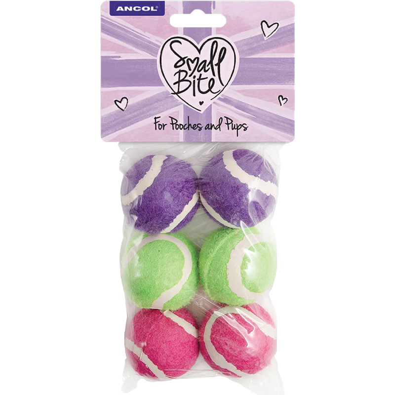 Small Bite Mini Tennis Boltar 6stk