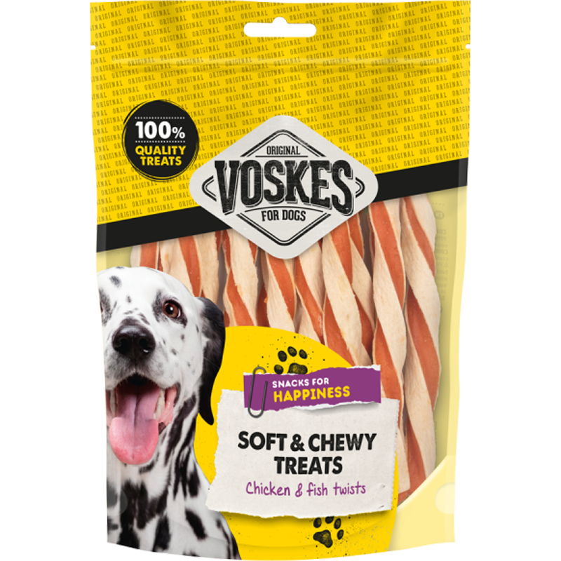 Dog Treats Chicken Fish Twists 100gr
