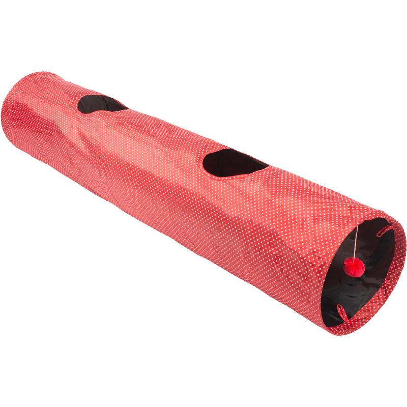 Red Polka Cat Tunnel