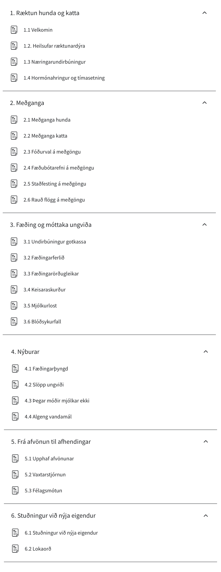 Netnámskeið: Upphaf lífsins - frá pörun að afhendingu hvolpa og kettlinga