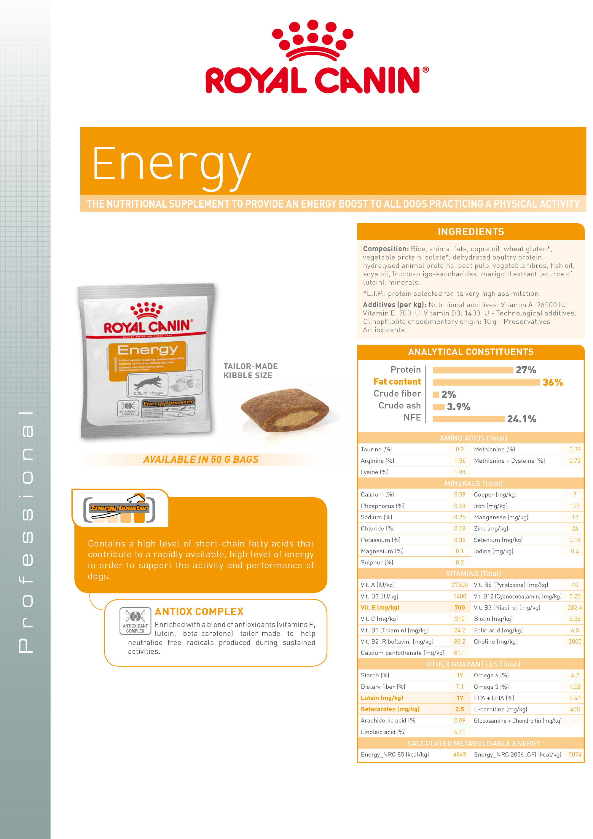Nutritional Sup Energy orkubitar