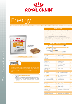 Nutritional Sup Energy orkubitar